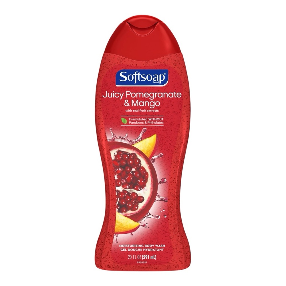 SOFTSOAP MOISTURIZING BODY WASH - JUICY POMEGRANATE & MANGO 591ML